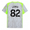 Camisa de Futebol Manchester City Rico Lewis #82 Equipamento Alternativo 2025-26 Manga Curta
